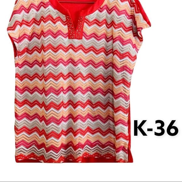 Alfred Dunner Tops - Sz L Alfred Dunner Short Sleeve Top